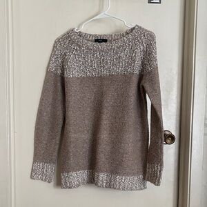 Fate Brown and Cream Knit Sweater
